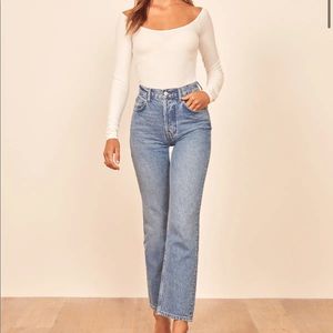 ❌Sold❌ Reformation Cynthia High Rise Straight Jeans